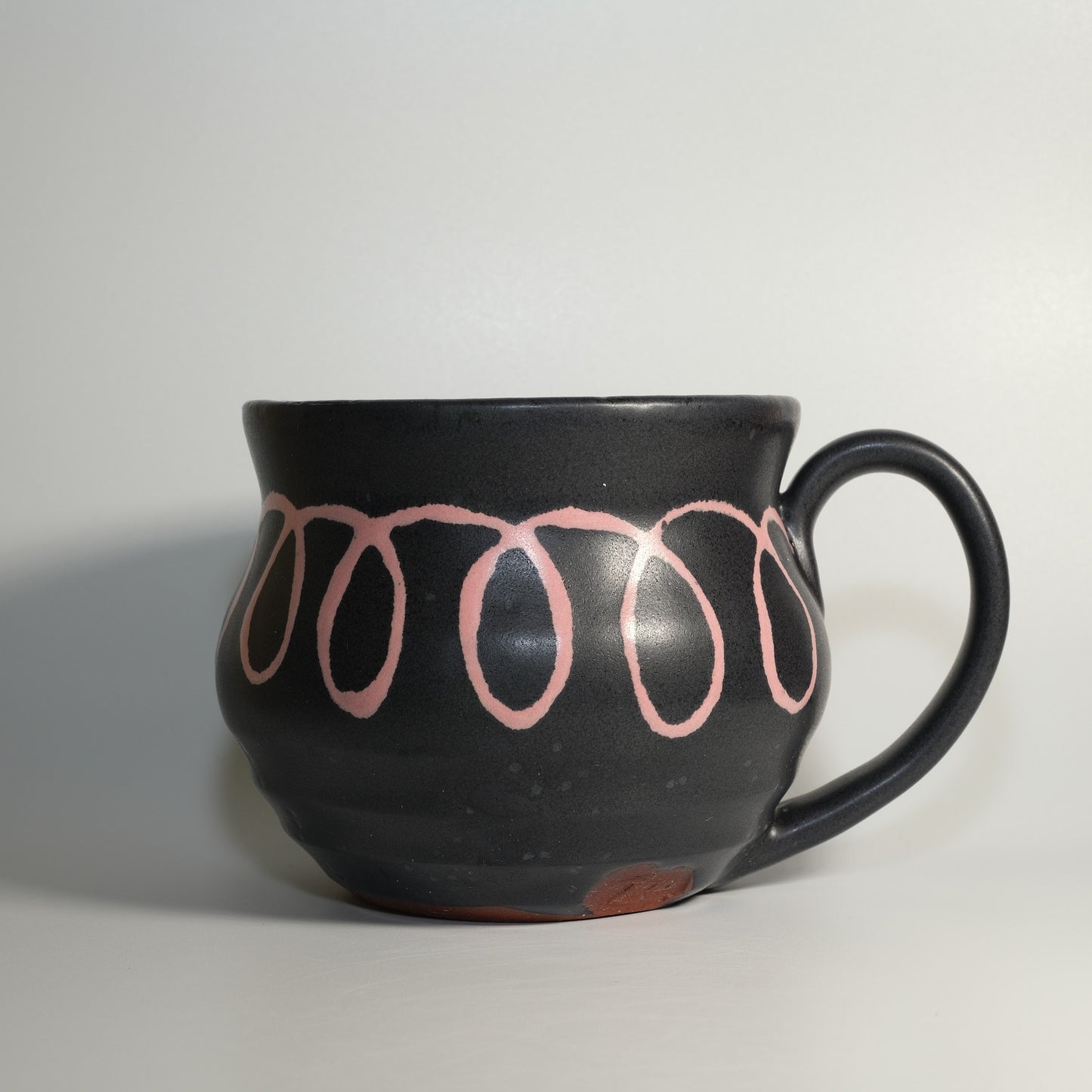 16 oz Loopy Black Satin Mug