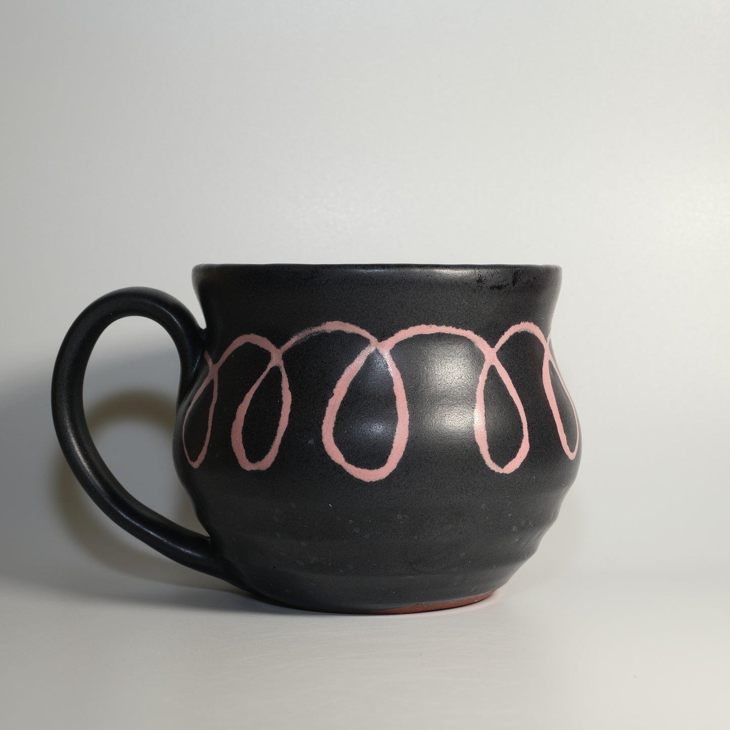 16 oz Loopy Black Satin Mug