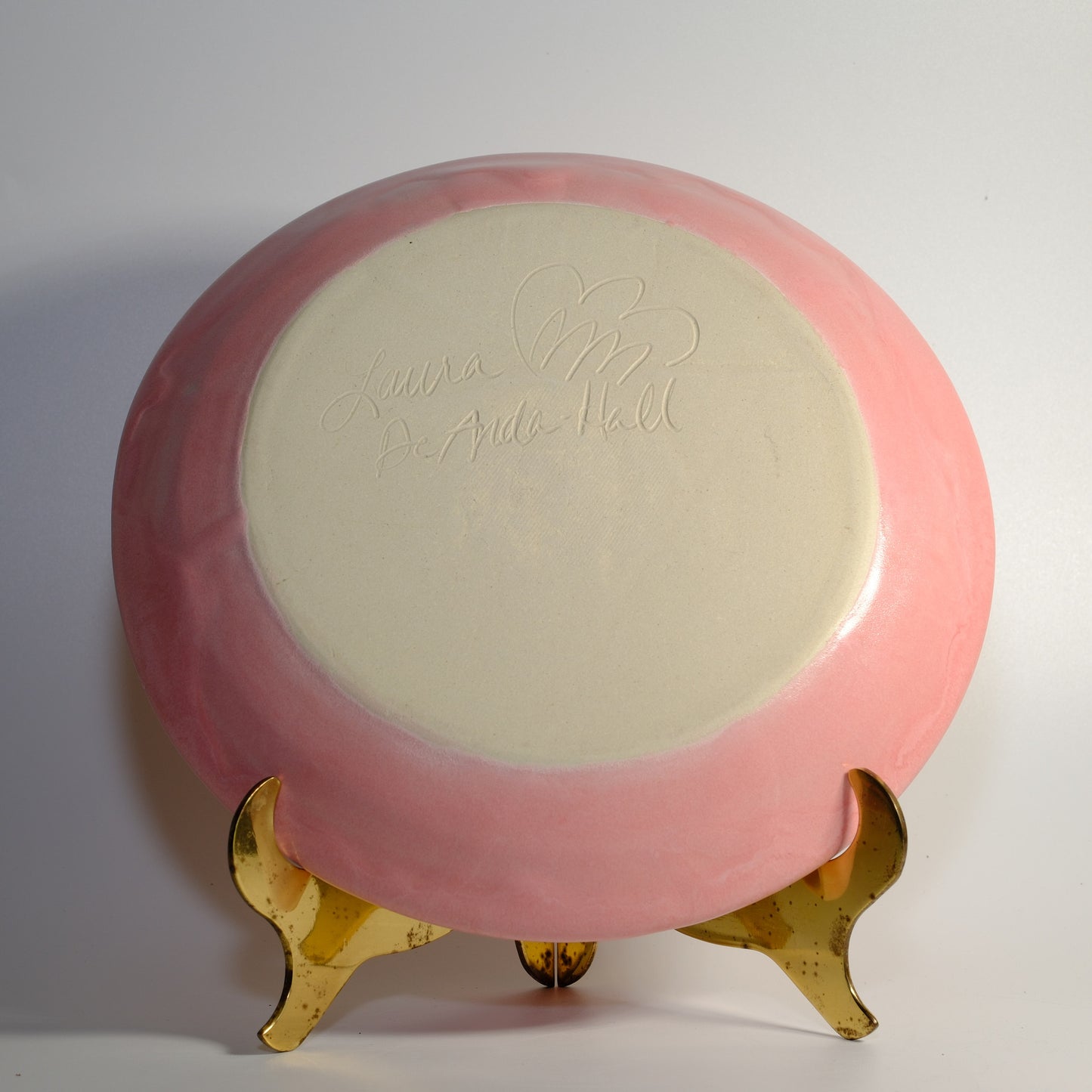 7.5" Pink on Pink Flower Dessert Plate