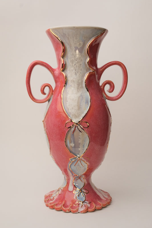 Laced Pink Vase