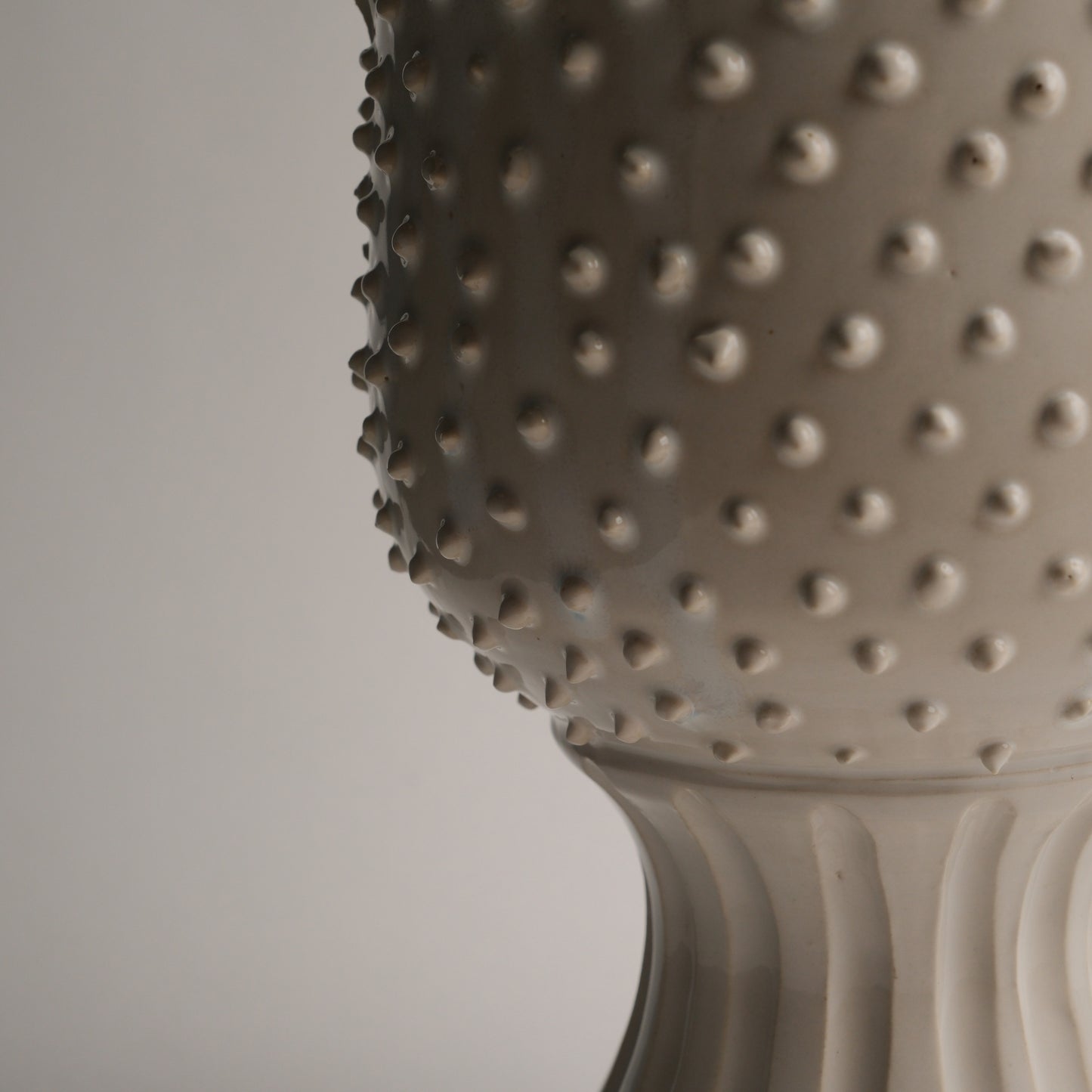Slip Beaded Pedestal Vase