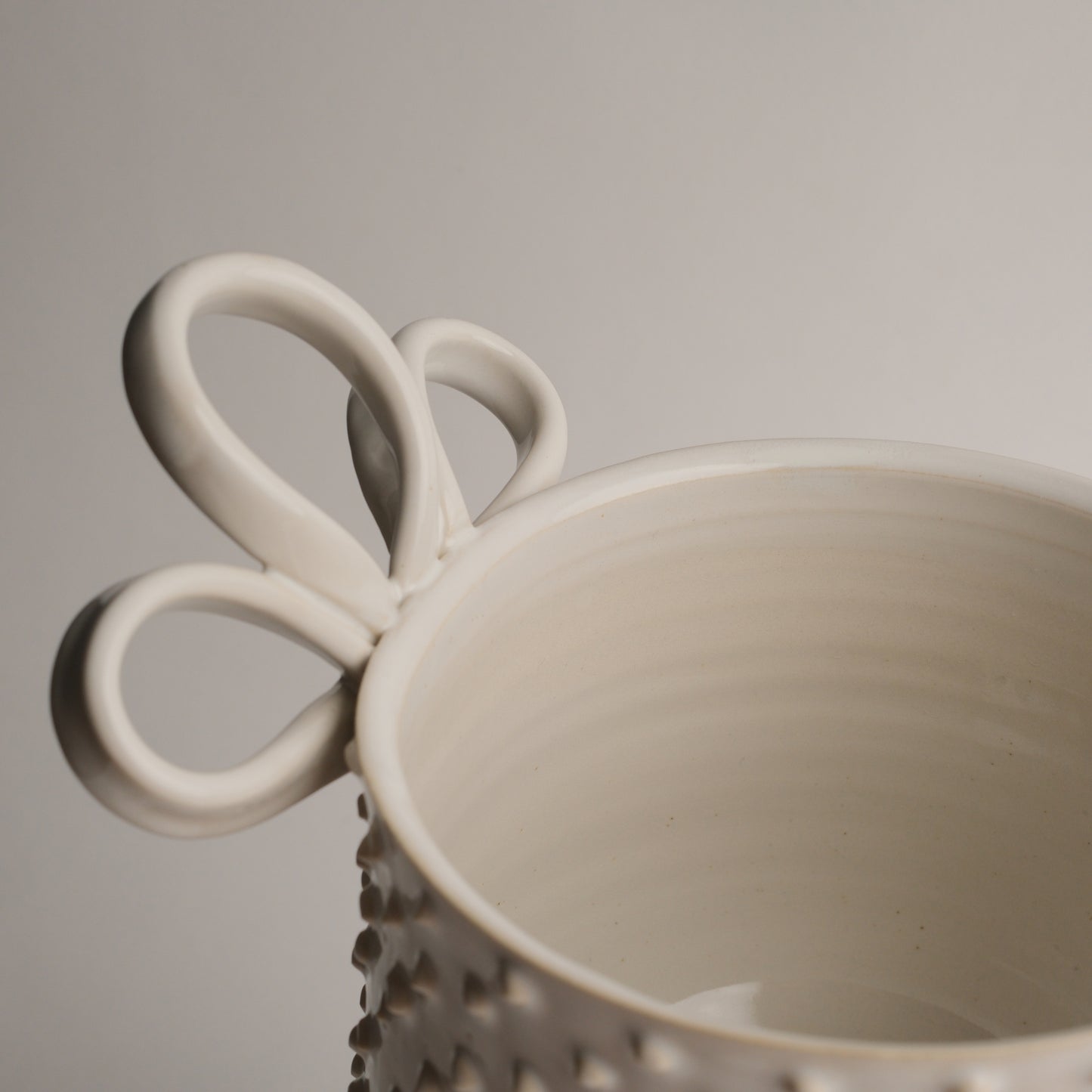 Slip Beaded Pedestal Vase